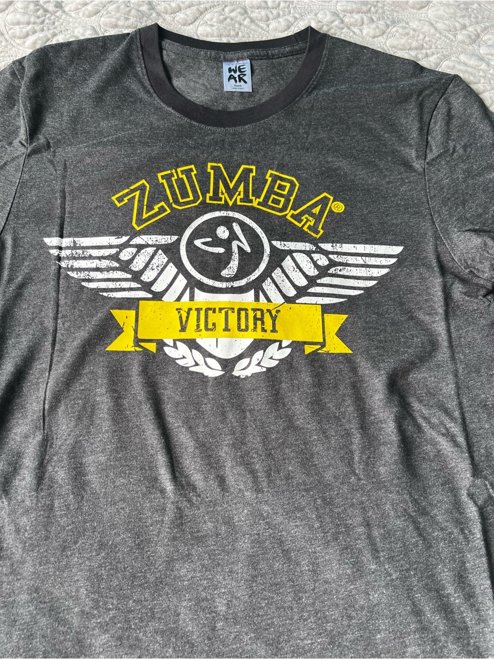 Zumba Fitness Zumba Victory Black Instructor Tee Crew Neck Unisex Small Nwt - Picture 2 of 9